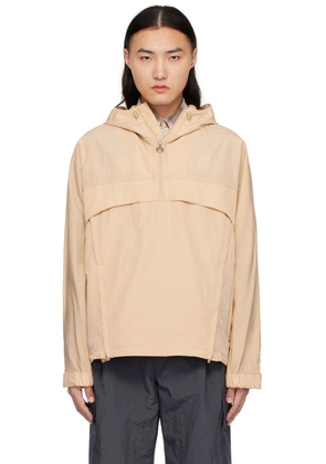 Solid Homme Beige Half-Zip Jacket