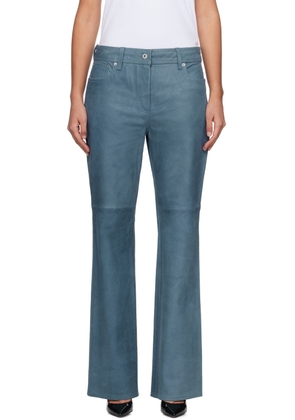 Stand Studio Blue Sahara Leather Pants