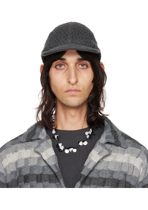 Isa Boulder SSENSE Exclusive Gray Chess Cap