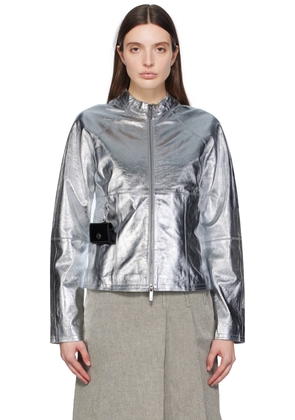 Saks Potts Silver Daria Leather Jacket