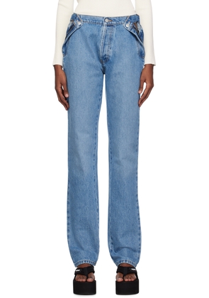 Coperni Blue Open Hip Jeans