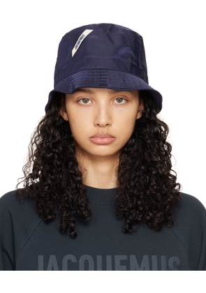 JACQUEMUS Navy 'Le bob Ovalie' Bucket Hat