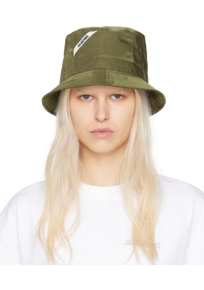 JACQUEMUS Green Le Chouchou 'Le Bob Ovalie' Bucket Hat