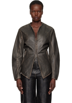 Diesel Black L-Emma Leather Jacket