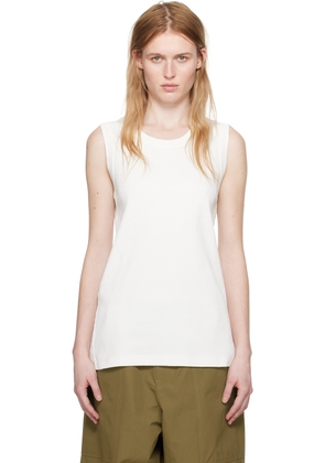 Sofie D'Hoore White Ribbed Tank Top