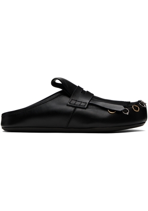 Marni Black Sabot Slip-on Loafers