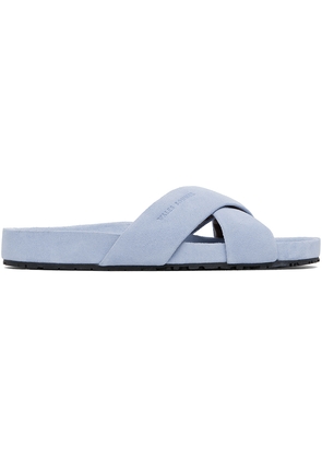 Wales Bonner Blue Criss-Cross Sandals