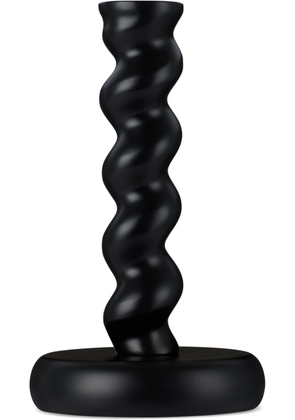 POLSPOTTEN Black Twister M Candle Holder