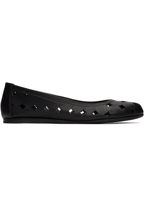 Ancient Greek Sandals Black Cyclopes Ballerina Flats