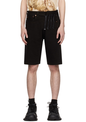 Bless Black Upcycled Denim Shorts