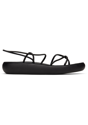 Ancient Greek Sandals Black Taxidi Comfort Sandals