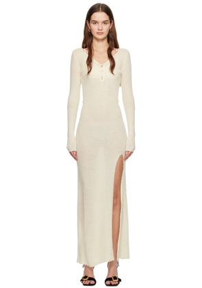 JACQUEMUS Off-White 'La robe Alzou' Maxi Dress