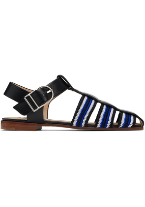 Gabriela Hearst Black & Blue Calla Sandals