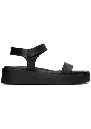 Ancient Greek Sandals Black Salamina Sandals