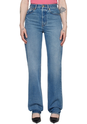 JACQUEMUS Blue Les Sculptures 'Le de-Nîmes droit' Jeans