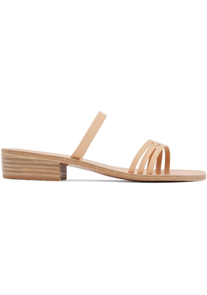 Ancient Greek Sandals Tan Siopi Heeled Sandals