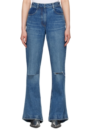 AARON ESH Blue Distressed Jeans