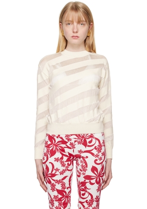 Gimaguas White Zebara Sweater