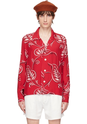 Bode Red Creeping Begonia Shirt