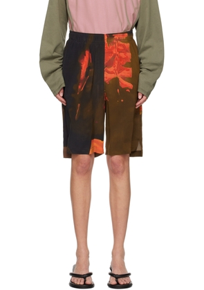 Serapis Multicolor Print Shorts