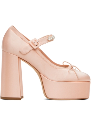 Simone Rocha Pink Beaded Heart Heels