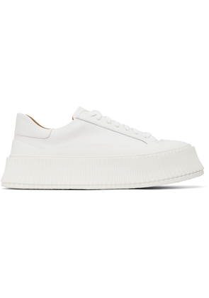 Jil Sander White Low-Top Platform Sneakers