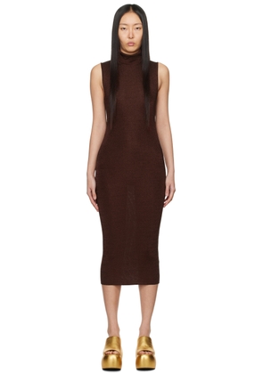 Gauge81 Brown Flora Midi Dress