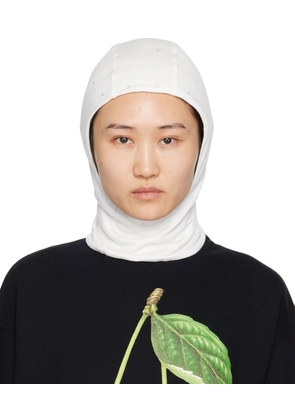 UNDERCOVER White Crystal-Cut Balaclava