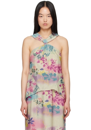 Anna Sui Multicolor Atlantis Garden Tank Top