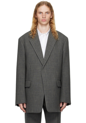 Jil Sander Gray Virgin Wool Blazer