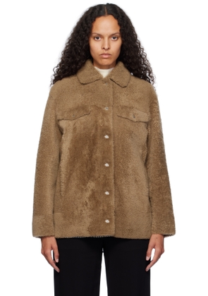 Max Mara Brown Livio Shearling Jacket