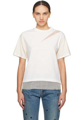 UNDERCOVER Off-White Paneled T-Shirt