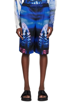 YAKU Blue 300AD Kojo Shorts