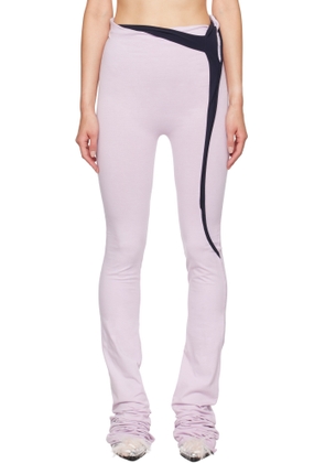 Ottolinger Purple Distressed Drape Lounge Pants