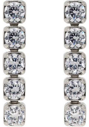 Jil Sander Silver Crystal Earrings