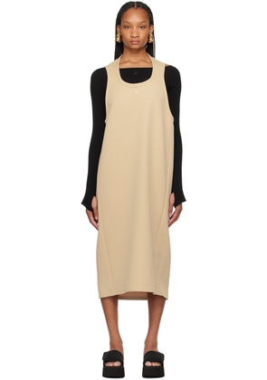 Courrèges Beige Holistic Midi Dress