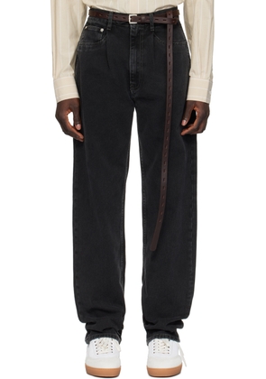 Hed Mayner Black Faded Jeans