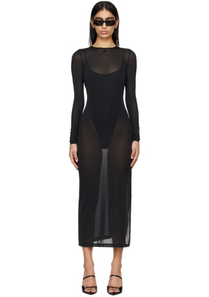 Courrèges Black 2nd Skin Maxi Dress