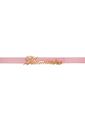 Blumarine Pink Logo Belt
