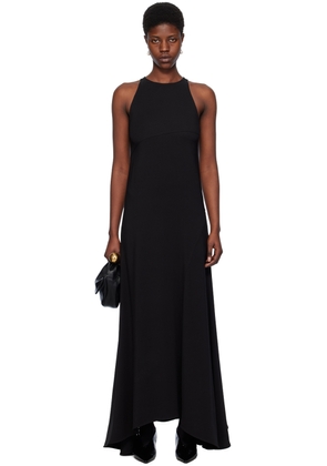 Jil Sander Black Flared Maxi Dress