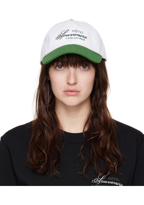 A. P.C. White JJJJound Edition 'Hôtel Souvenirs' Cap