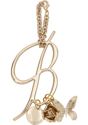 Blumarine Gold Logo Keychain