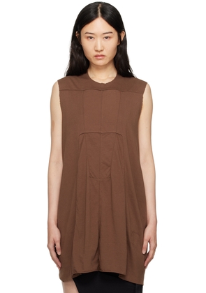 Rick Owens DRKSHDW Brown Porterville Luxor Tank Top