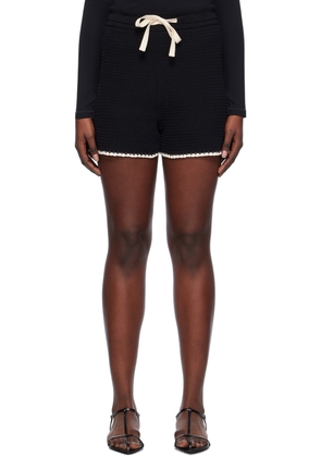 Jil Sander Black Stitching Shorts