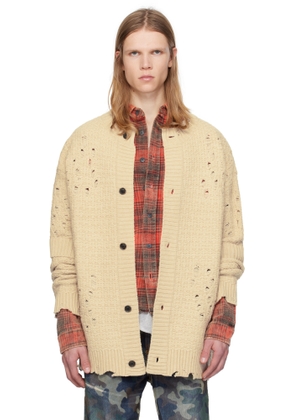 Andersson Bell Beige Roghen Wool Long Cardigan