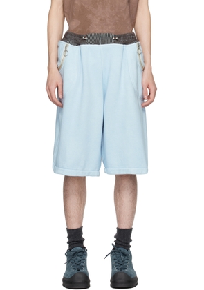 Charlie Constantinou Blue Wide Cut Shorts