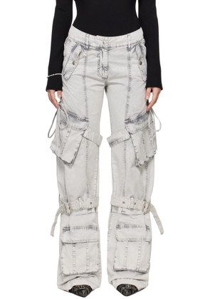 Acne Studios Gray Cargo Twill Trousers