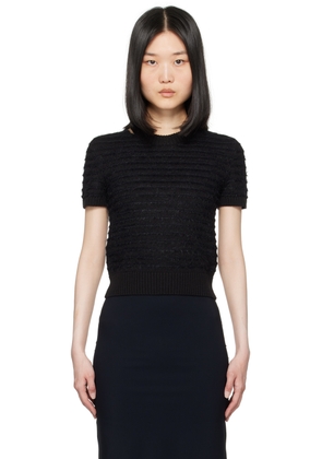 MM6 Maison Margiela Black Striped Sweater