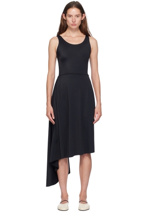 MARIE ADAM-LEENAERDT Black 'Bathingsuit' Pareo Midi Dress