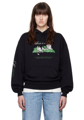A. P.C. Black JJJJound Edition 'Hôtel Souvenirs' Hoodie